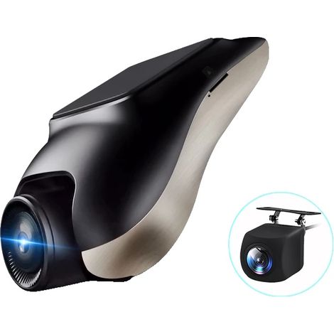 Dashcam, registrazione 720P, angolo di visione 120°, anteriore 1080P e posteriore 720P, 64 GB (1/2)