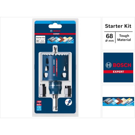 Bosch Expert Tough Material Starter Set 68 mm Negro