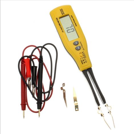 Smart SMD Testeur Numérique HP 990B Multimètre Testeur Pince Clips de Test Intelligents Affichage   Points pour Capacitance，Résistance, Tension avec Test de Diode