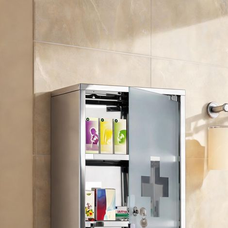 Meuble de salle de bain 3 niveaux 30 x 18 x 50 cm (1/5)