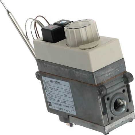 Thermostat de Friteuse à Gaz, Plage de Température 120-200ºC, Matériaux Durables Résistants à la Chaleur, S'adapte aux Friteuses Commerciales Standards, Réponse Rapide à la Température, Conforme aux N