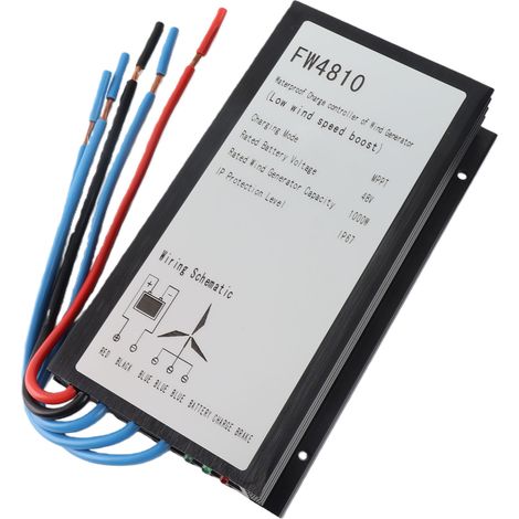 Contrôleur de charge pour générateur éolien 1000W 48V IP67 étanche MPPT (1/5)