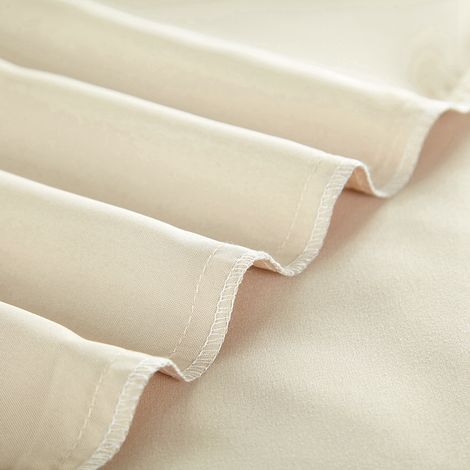 Ensemble de couette bleue pour lit simple, double, queen ou king, en coton imprimé, doux et simple (beige, taille queen américaine) (1/5)