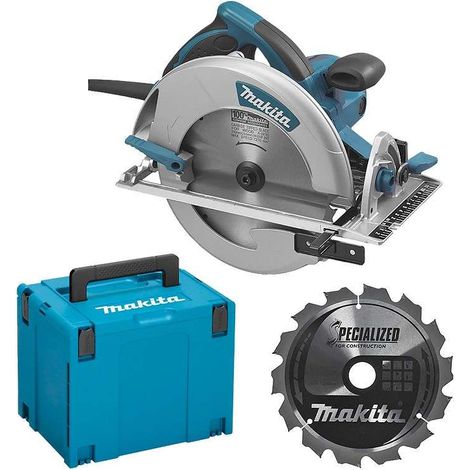 Makita – Scie circulaire 1800W 210mm – Profondeur de coupe 75,5mm à 90° – Moteur puissant pour bois dur – Buse d'aspiration intégrée (1/10)