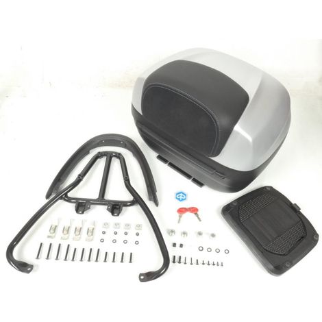 [JAMAIS UTILISE] Top case pour scooter Piaggio 300 MP3 Yourban CM292706 Argent (1/5)