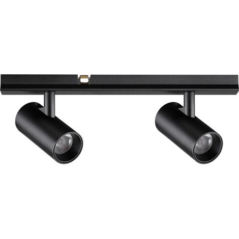 Illuminazione A Binario Moderna Stick Alluminio Nero Led 6W 3000K Ip20