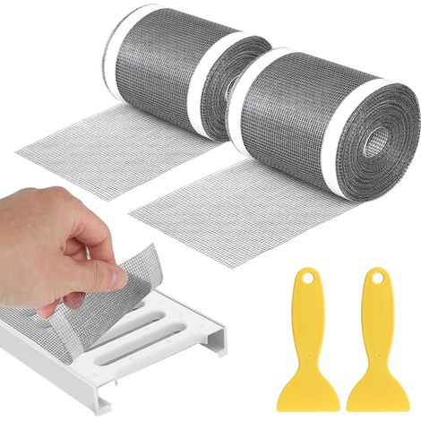 pezzi da 10 m, monouso, autoadesivo, raccogli-capelli per doccia, 9 cm x 10 m, filtro adesivo flessibile per scarico doccia, cucina, bagno, contro gli intasamenti degli scarichi. (1/5)