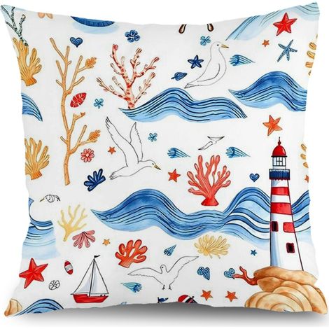 Housse de coussin extérieur floral, décoration maison moderne,40×40cm (1/5)