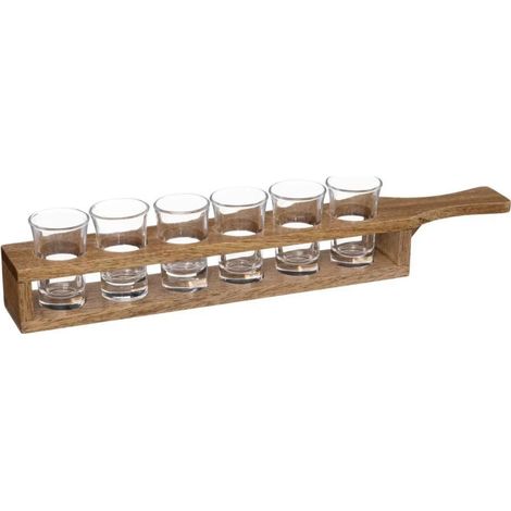Lot de 6 Verres à Shooter & Rack "Victor" 24cl Naturel (1/3)