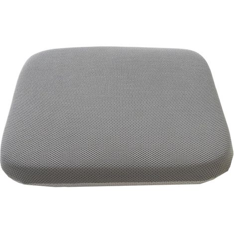 Galette De Chaise 45x45cm, Coussin De Chaise Carré Epais, Mousse à MéMoire De Forme Coussins De Chaise D'IntéRieur DéHoussable et Lavable en Machine pour Bureau, Salle à Manger Light Grey