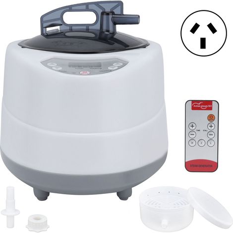 Générateur de vapeur pour sauna domestique 1000W, pot portable 2.0L pour spa de sudation et détox corporelle, fiche AU, AC 220-240V