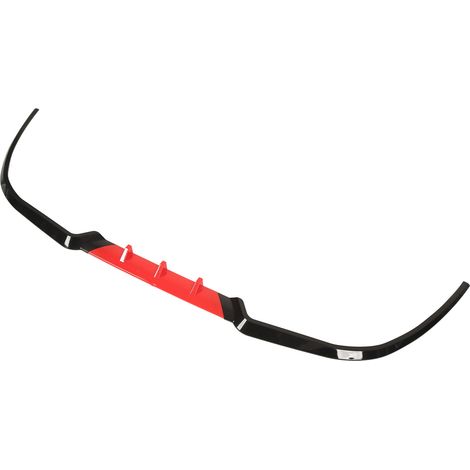 3-teiliger Frontstoßstangen-Splitter, robust, mit abgerundeten Ecken, universell passend für A3, A4 und A6, Rot (1/5)