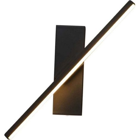 Creative minimalist modern Nordic bedside lamp, customisable rotating wall lamp, warm light, black – 30cm (1/4)