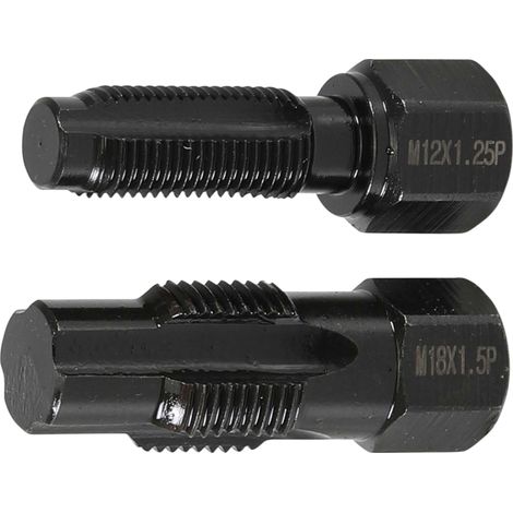 Outil de réparation pour filet de sonde lambda M18 x 1,5 mm M12 x 1,25 mm 2 pièces BGS