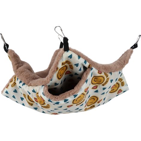 Hamac suspendu pour petit animal domestique, lit superposé, lit chaud pour Hamsters, souris, Rats blancs et autres parasites, tournesol (1/5)