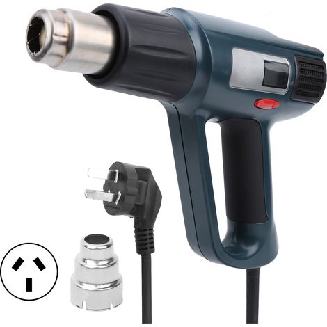 Pistolet à air chaud 2000W 220V LCD écran numérique température réglable soudage ramollir peinture fiche AU (1/5)