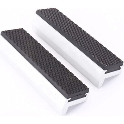 2pcs Extra Soft Vise Protection Jaws for Rotating Vise with Clamping Jaws Width Replacement Jaws with Magnets for Machine Vise Tiger Pliers Accessories 125mm