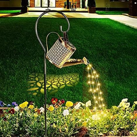 Lanterne électrique solaire avec guirlande lumineuse, lumière LED solaire extérieure pour l'extérieur, guirlande lumineuse à suspendre, étanche, lumières de table de jardin décoratives pour jardin (1/5)