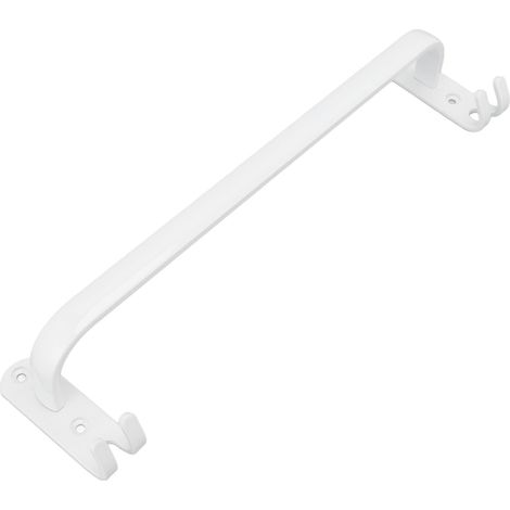 Lot accessoire salle de bain blanc, porte-serviettes mural, crochet serviette, set design moderne pour serviettes (1/5)