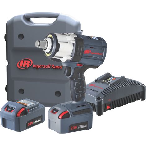 Clé à cliquet sans fil 3/4" 20V W7172K22BEU – Couple 2040Nm – 2 batteries 5,0Ah – Moteur Brushless pour performance maximale – Ingersoll Rand