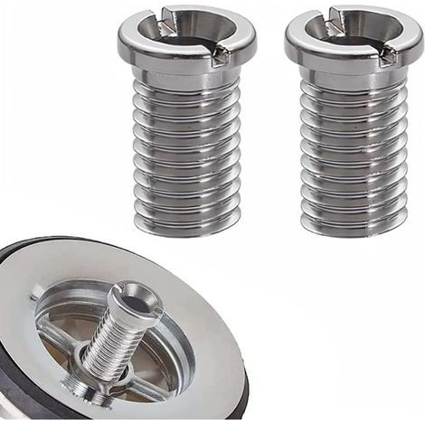 2 Pièces Vis De Panier D'Évier,Vis Pour Panier D'Évier,25Mm Vis Pour Panier D'Évier Acier Inoxydable, Vis De Bonde En Acier Inoxydable,Vis De Bouchon (1/4)