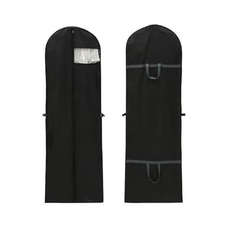 Housse costume vêtements poussière fermeture éclair fenêtre transparente cintre armoire voyage (1/5)