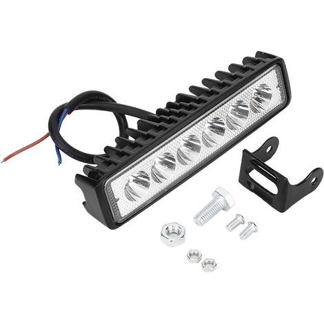 Barre lumineuse LED 12V 18W 1200LM – Feux de jour IP67 pour conduite tout-terrain – Lampe de travail étanche pour véhicule – Noir (1/5)