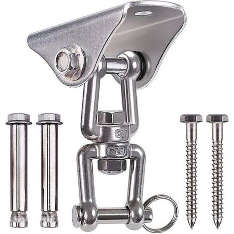 Supports de suspension robustes d'une capacité de 450 kg, en acier inoxydable SUS304, rotation à 360°, 4 vis pour béton (1/5)