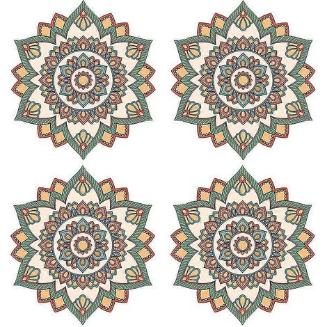Böhmischer Wandaufkleber, Mandala-Kopfteil-Aufkleber, Schlafzimmer, Yoga, Studio, Meditationsraum, Heimdekoration, Fenster (1/5)