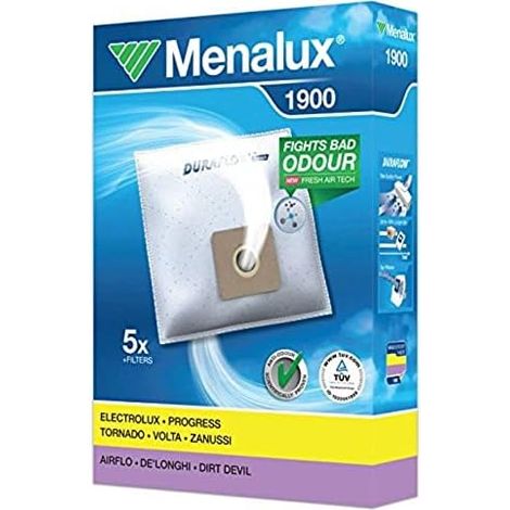 Menalux 1900 Sacchetti per Aspirapolvere a Traino Daewoo-De Longhi -Dirt Devil -AEG (1/5)