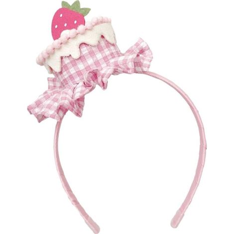 Diadema con forma de corazón y fresa, un bonito accesorio para el cabello con temática de fresas, ideal para fiestas y disfraces para mujeres y niñas. (1/5)