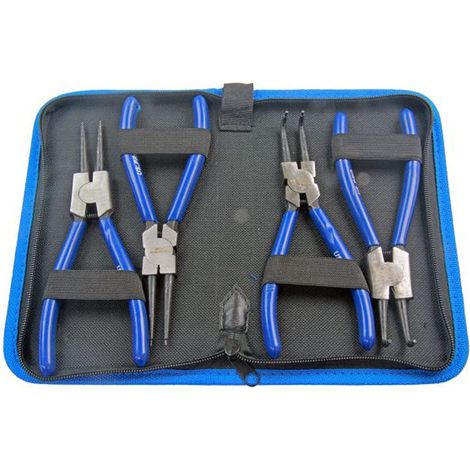 US PRO Professionale 4 pz 7 pollice Circlip Pinze Interno Esterno Set in Tela Caso B2064 (1/3)