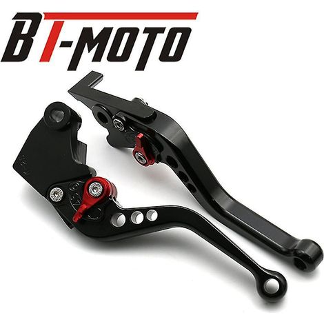 Brems- und Kupplungshebel für Yamaha YZF-R1/YZFR1 (2004-2008) und YZF-R6/YZFR6 (2005-2016), kurzer schwarzer Aluminiumgriff. (1/5)