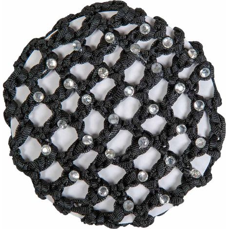 St, Nero 9100: Rete per capelli con brillantini