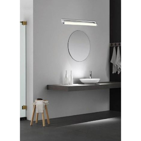 Trade Shop - Applique Lampada Da Specchio Lineare Bagno Orientabile 9w Luce 4000k 6500k F01 -
