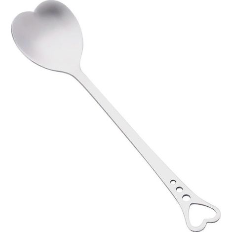 Cuillère à café en forme de cœur, dégradé arc-en-ciel, cuillère à thé, cadeau de mariage ITSilver (1/5)