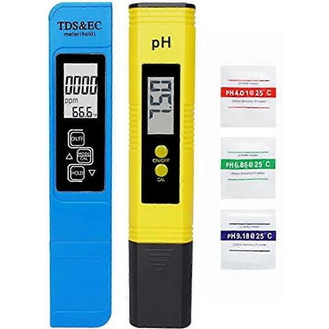 Kombiniertes pH- und TDS-Messgerät, digitales pH-Wassermessgerät, 3-in-1-Messgerät für TDS, Temperatur und EC-Wert, für Trinkwasser (1/5)
