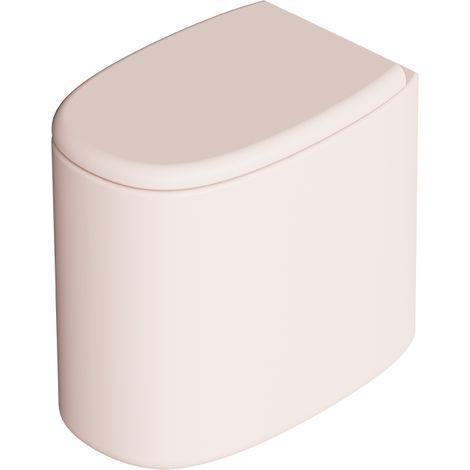 IDILLA WC monobloc. Rose clair mat. Abattant soft close. Kit fix