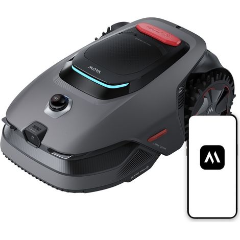 MOVA LiDAX Ultra 1600 Robot Tondeuse – LiDAR 3D IA, Cartographie Auto, Coupe Bordures 5 cm, jusqu’à 1600 m²