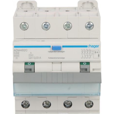 RCBO 4P C32A 0.03A Tipo A 6kA RCBO ADM482C