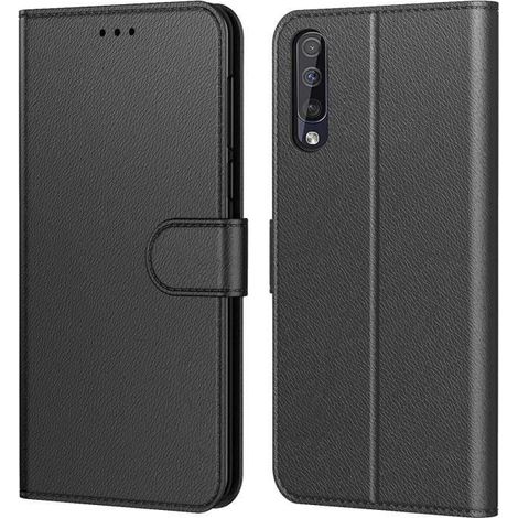 Coque Huawei P30 , Pochette Etui Housse P30 Cuir à Clapet avec Fermeture Magnétique et Multifonctionnel Noir (1/4)