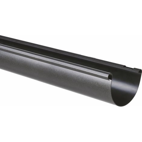 Marley Dachrinne Halbrund, RG 75, 2 Meter, anthrazit metallic