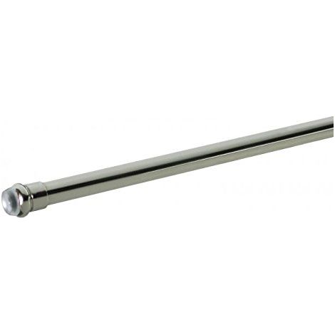 SWISH - 2 BACCHETTE TONDE A PRESSIONE DIAM. 8MM 30-35 CM IN ALLUMINIO COLORE CROMATO