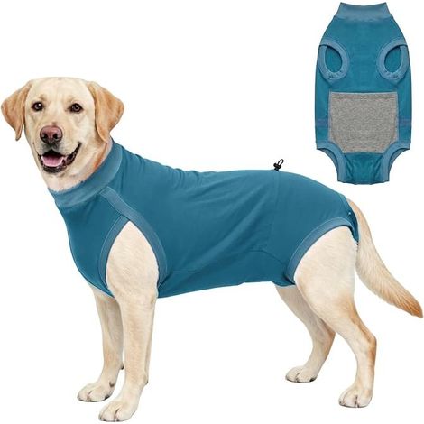 Post-Surgery Female After Sterilisation Dog Pyjamas Adjustable Size Double Layer Anti-Licking Alternative Collars