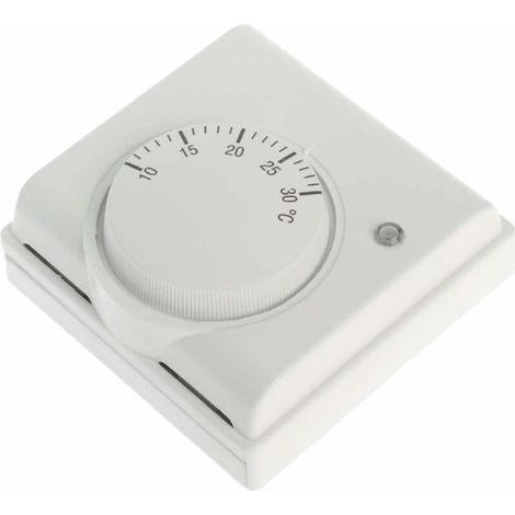Thermostat Mécanique De Salle 220V 6A Pour Climatisation Et Chauffage Au Sol Contrôle De Température 1 Pièce (1/5)