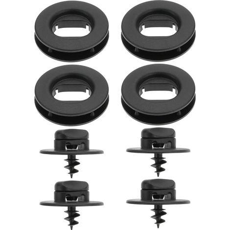 Lot de 4 Supports de Tapis de Sol de Voiture Boutons de Rotation des Trous Clips de Fixation pour Tapis de Sol 3D0864851B 3D086485171N Compatible avec Volkswagen Compatible avec Skoda (1/5)