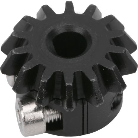 Pignon de robot en acier moulé, type à serrage, 14 dents, pignon conique, alésage 6 mm, module 1,5 (1/5)
