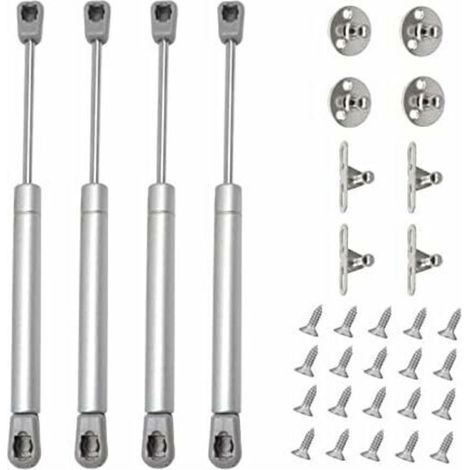 4 Stück 80N Gasdruckfeder Hydraulikdämpfer Möbeltür Schrank für Schränke Bücherregale Möbel (4, 80N) (1/5)