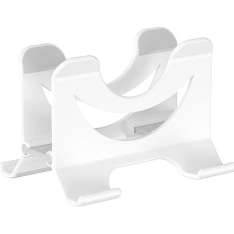 Vertikaler Laptopständer, Desktop-Halterung, Notebook-Dock, platzsparend, Weiß
