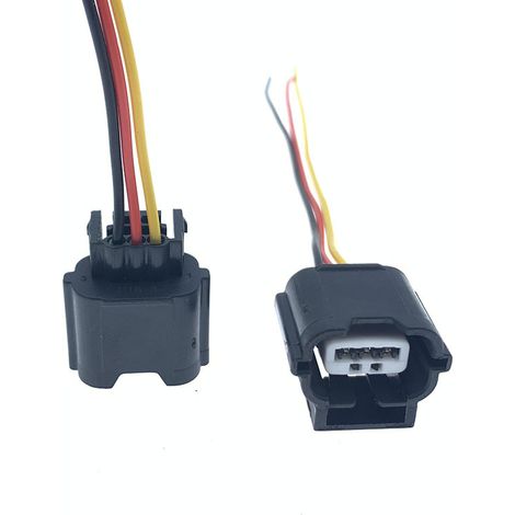 Comparison of plug and wiring harness connector for headlight adjustment motors in cars and trucks with original parts (image) (1/4)
